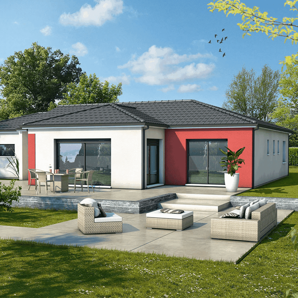 maison individuelle orientation terrasse